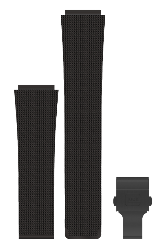 GLOCK Stainless Steel Strap in Black with Black Clasp GB-MESH-BLACK-BC