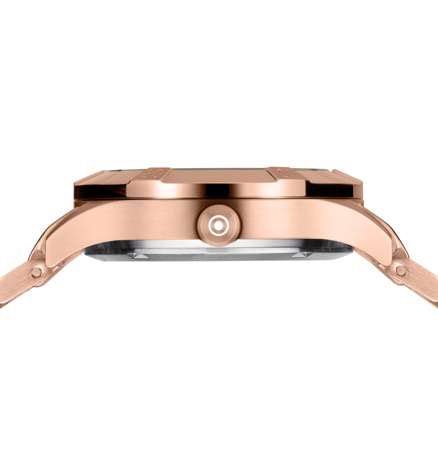 GLOCK Watch GW-31-2-18 Rose Gold-Tone Link Strap Side View